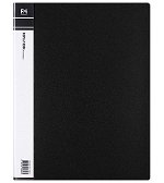 File Master A4 Display Book Black - 20 Pocket