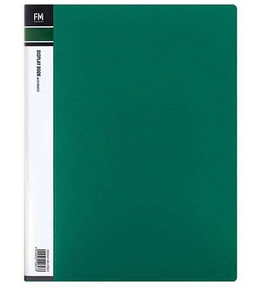 File Master A4 Display Book Forest Green - 20 Pocket