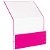 File Master A4 Premium Document Box Elastic Close - Shocking Pink