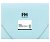 File Master A4 Document Wallet Pastel - Baby Blue
