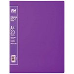 File Master A4 Premium Display Book Passion Purple - 20 Pocket