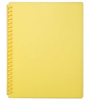 File Master A4 Refillable Display Book - Yellow