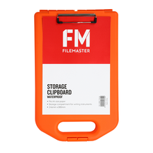 view File Master A4 Weatherproof Storage Clipboard - Orange