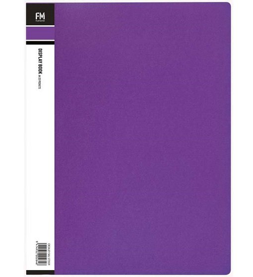 File Master A4 Vivid Display Book Passion Purple - 20 Pocket