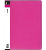 File Master A4 Vivid Display Book Shocking Pink - 20 Pocket