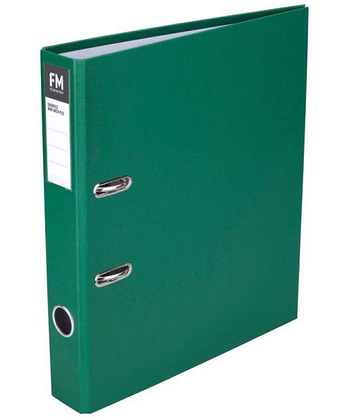 File Master Binder Radofile Mini Foolscap Lever Arch - Green