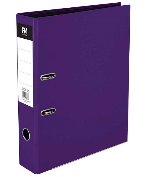 File Master Binder Vivid Foolscap Lever Arch - Passion Purple