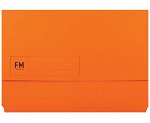 File Master Foolscap Document Wallet - Orange