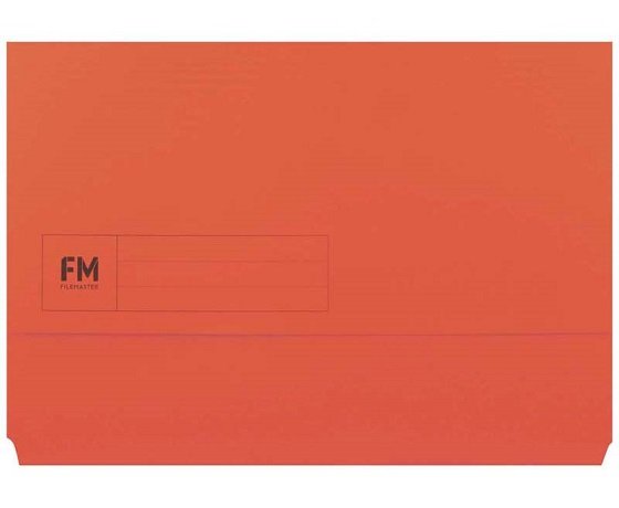 File Master Foolscap Document Wallet - Red