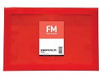 File Master Polypropylene Reusable Window Envelope - Red