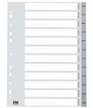 view File Master A4 Polypropylene Jan-Dec Indices
