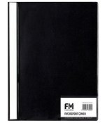 File Master A4 Presentation Report Cover Folder Black