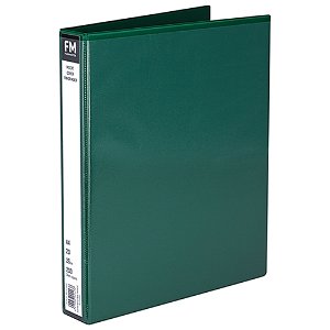 File Master A4 PVC Insert Cover 2/26 Ring Binder - Green