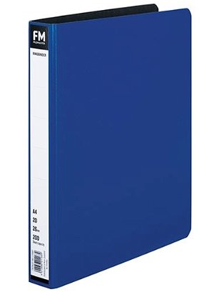 File Master A4 Trunkboard 2/26 Ring Binder Blue