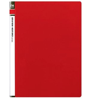 File Master 60 Pocket A4 Display Book with Insert Cover - Red