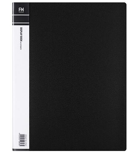 File Master 40 Pocket A4 Display Book - Black