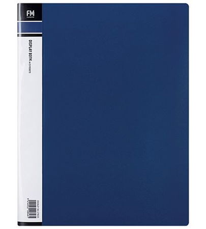 File Master 40 Pocket A4 Display Book - Blue
