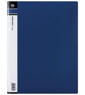 File Master 40 Pocket A4 Display Book - Blue