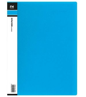 File Master 40 Pocket A4 Vivid Display Book - Blue
