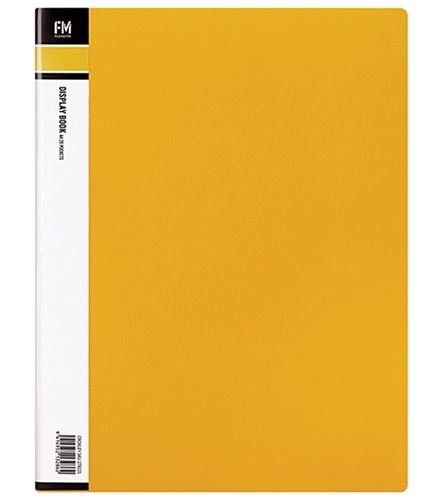 File Master 60 Pocket A4 Display Book - Yellow