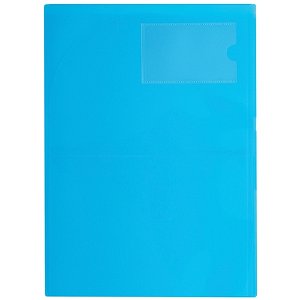File Master 3 Pocket A4 Presentation Folder - Ice Blue