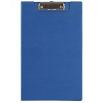 File Master PVC Foolscap Clipboard with Flap - Blue