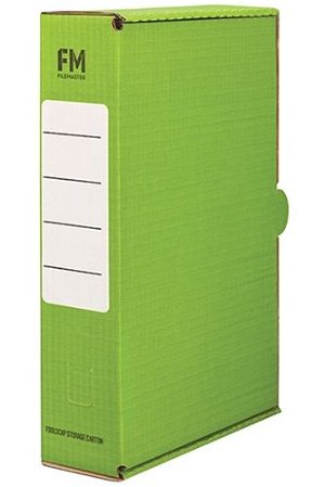 File Master Foolscap Storage Box Carton Green