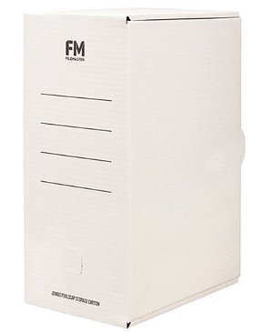 File Master Jumbo Storage 381x250x169 Box Carton White