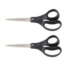 view Fiskars 8 Inch Performance Recycled Scissors Black - 2 Pack