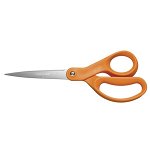 Fiskars 8 Inch Straight Scissors - Orange