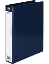 view File Master A4 PVC Insert Cover 2/26 Ring Binder Blue