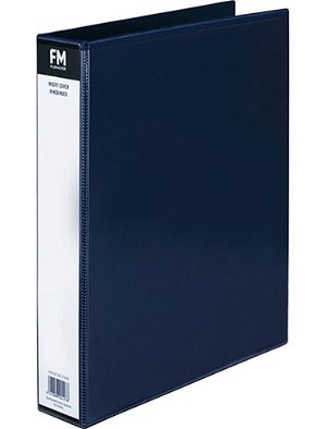 File Master A4 PVC Insert Cover 2/26 Ring Binder Blue