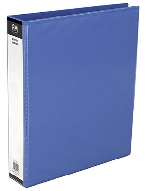 File Master A4 PVC Insert Cover 2/26 Ring Binder Light Blue
