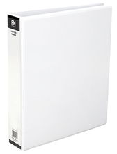 view File Master A4 PVC Insert Cover 2/50 Ring Binder White