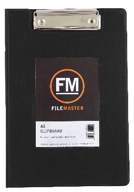 File Master A5 Black Clipboard