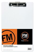view File Master Clear Transparent Plastic Clipboard