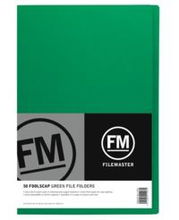 view File Master Manila Folders Foolscap Green 50 Pack