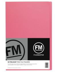 File Master Manila Folders Foolscap Pink 50 Pack