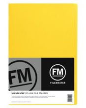 view File Master Manila Folders Foolscap Yellow 50 Pack