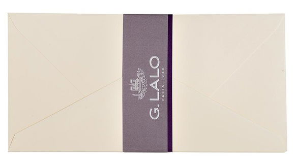 G Lalo Creme DLE Velin pur Coton Envelope - 20 Pack