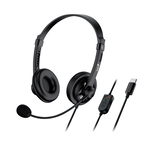 Genius HS-230U USB-C Overhead Wired Stereo Headset - Black