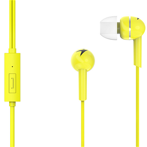 Genius HS-M300 3.5mm In-Ear Wired Stereo Earphones with In-line Mic - Yellow