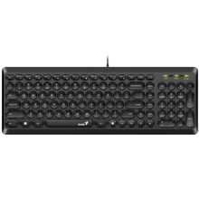 view Genius SlimStar Q200 USB Wired Keyboard - Black