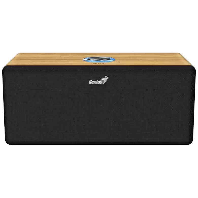 Genius SP-HF505BT Bluetooth Wireless Wooden Portable Speaker - Pine Wood