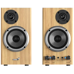 Genius SP-HF520BT Bluetooth Wooden Stereo Speakers - Pine Wood
