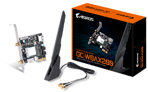 Gigabyte Aorus GC-WBAX200 MU-MIMO Dual-Band AX2400 + Bluetooth5.0 PCI-E Wireless Card