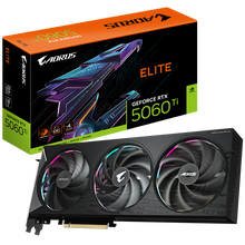 view Gigabyte AORUS GeForce RTX 5060 Ti ELITE 16G 16GB GDDR7 NVIDIA Graphics Card - DisplayPort, HDMI