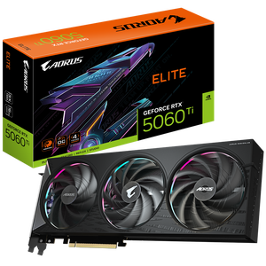 Gigabyte AORUS GeForce RTX 5060 Ti ELITE 16G 16GB GDDR7 NVIDIA Graphics Card - DisplayPort, HDMI