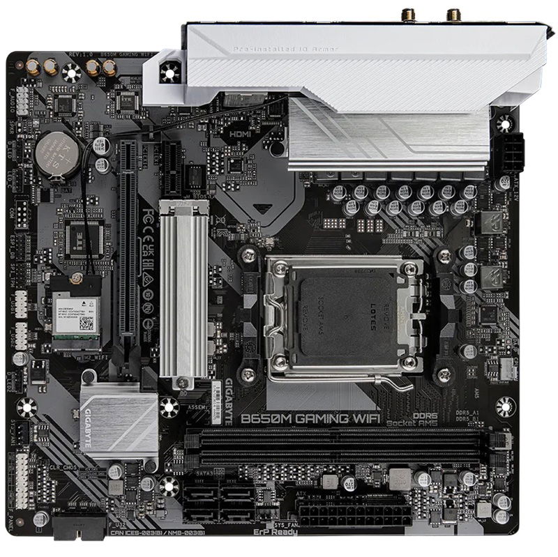 Gigabyte B650M AMD AM5 Micro ATX Gaming Wi-Fi Motherboard