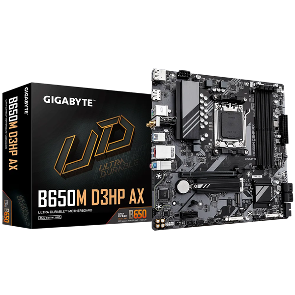 Gigabyte B650M D3HP AX AMD AM5 B650 mATX Wi-Fi Motherboard